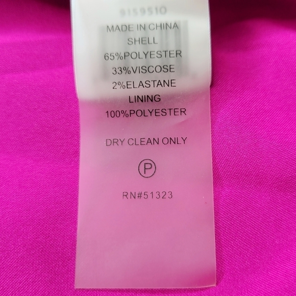 Vince Camuto Double Breasted Houndstooth Blazer Size 6 Flap Pockets Black White - Picture 6 of 10